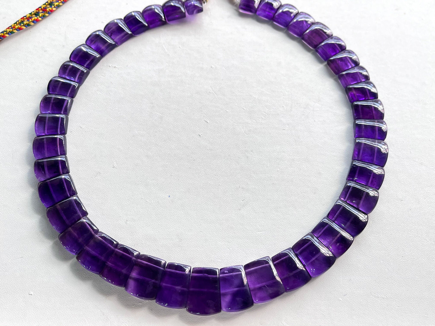 Amethyst Bib Necklace, Cleopatra Egyptian Necklace, Fancy Beach Jewelry, Amethyst Choker, Handmade Length Adjustable Amethyst Necklace