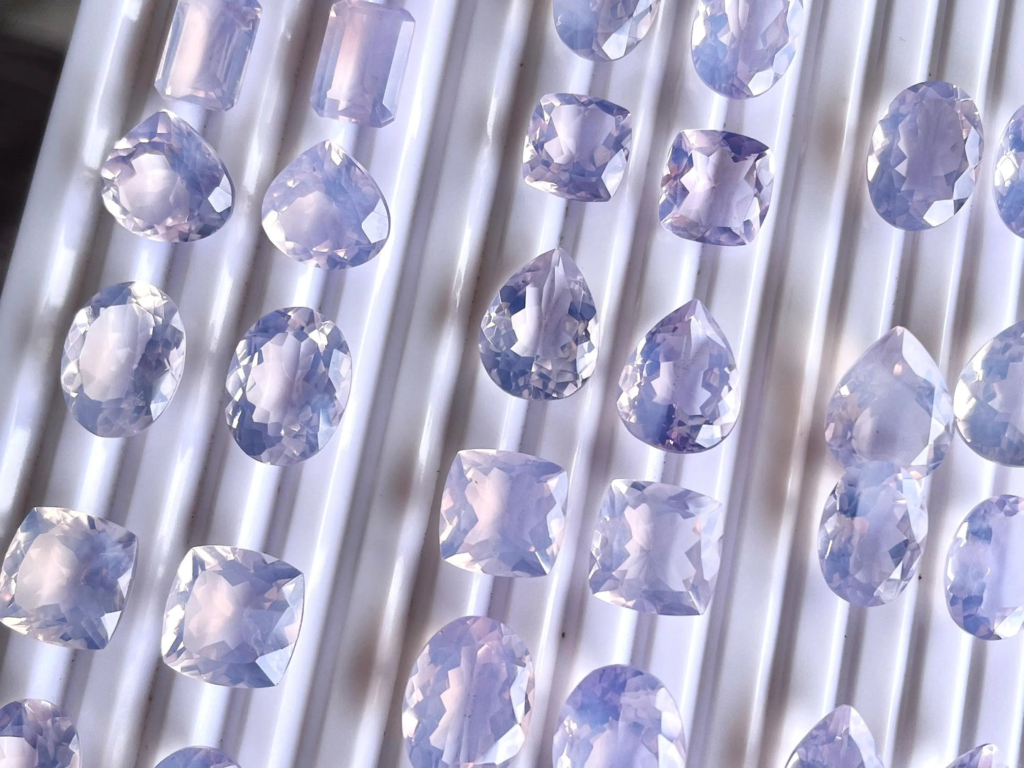 Exclusive! AAA Natural Lavender Quartz Pair for Earrings