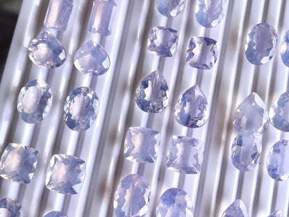 Exclusive! AAA Natural Lavender Quartz Pair for Earrings