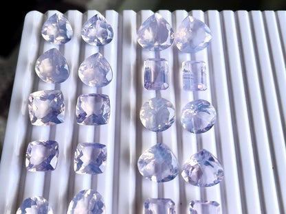 Exclusive! AAA Natural Lavender Quartz Pair for Earrings