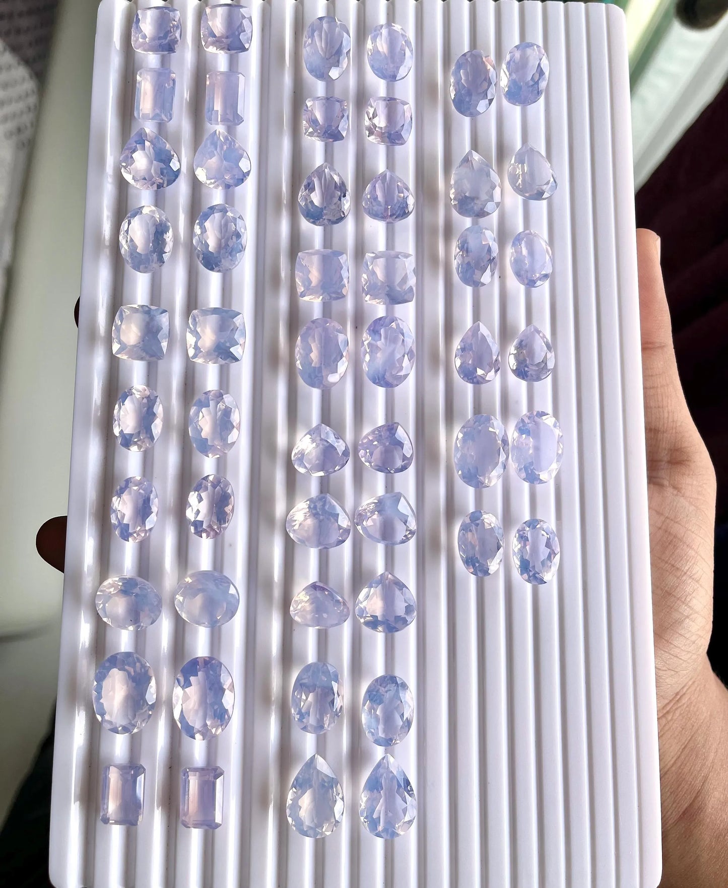 Exclusive! AAA Natural Lavender Quartz Pair for Earrings