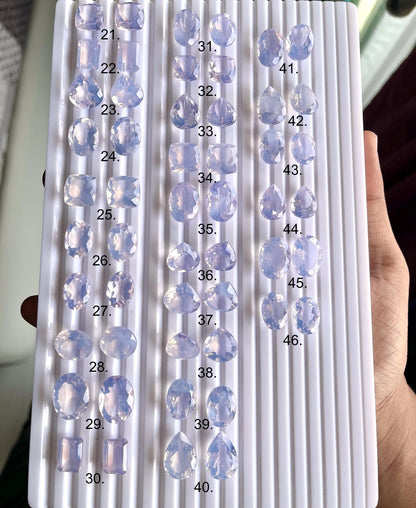 Exclusive! AAA Natural Lavender Quartz Pair for Earrings