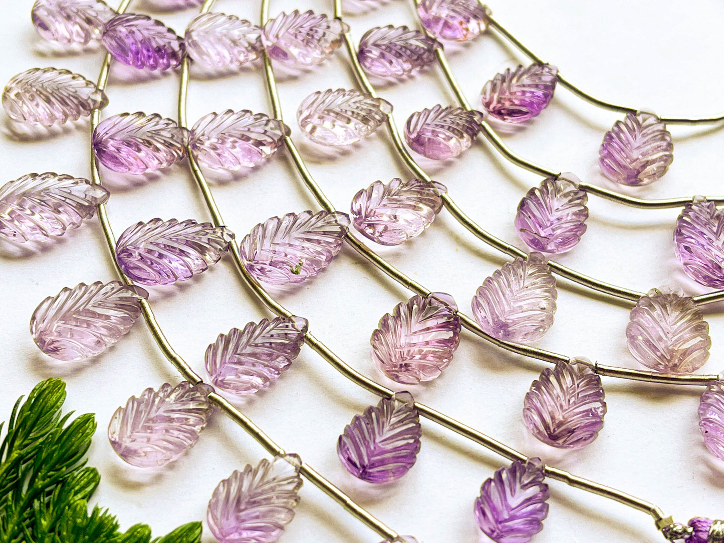 Amethyst Carving Briolette Beads