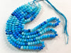 Load image into Gallery viewer, Beautiful Neon Blue Opal Smooth Rondelle Shape Beads - Beadsforyourjewelry