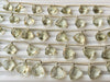 Natural Green Amethyst Trillion shape faceted briolette beads