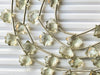 Green Amethyst Faceted Tree Shape Beads
