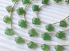 Green Strawberry Quartz Faceted Tree Shape Beads
