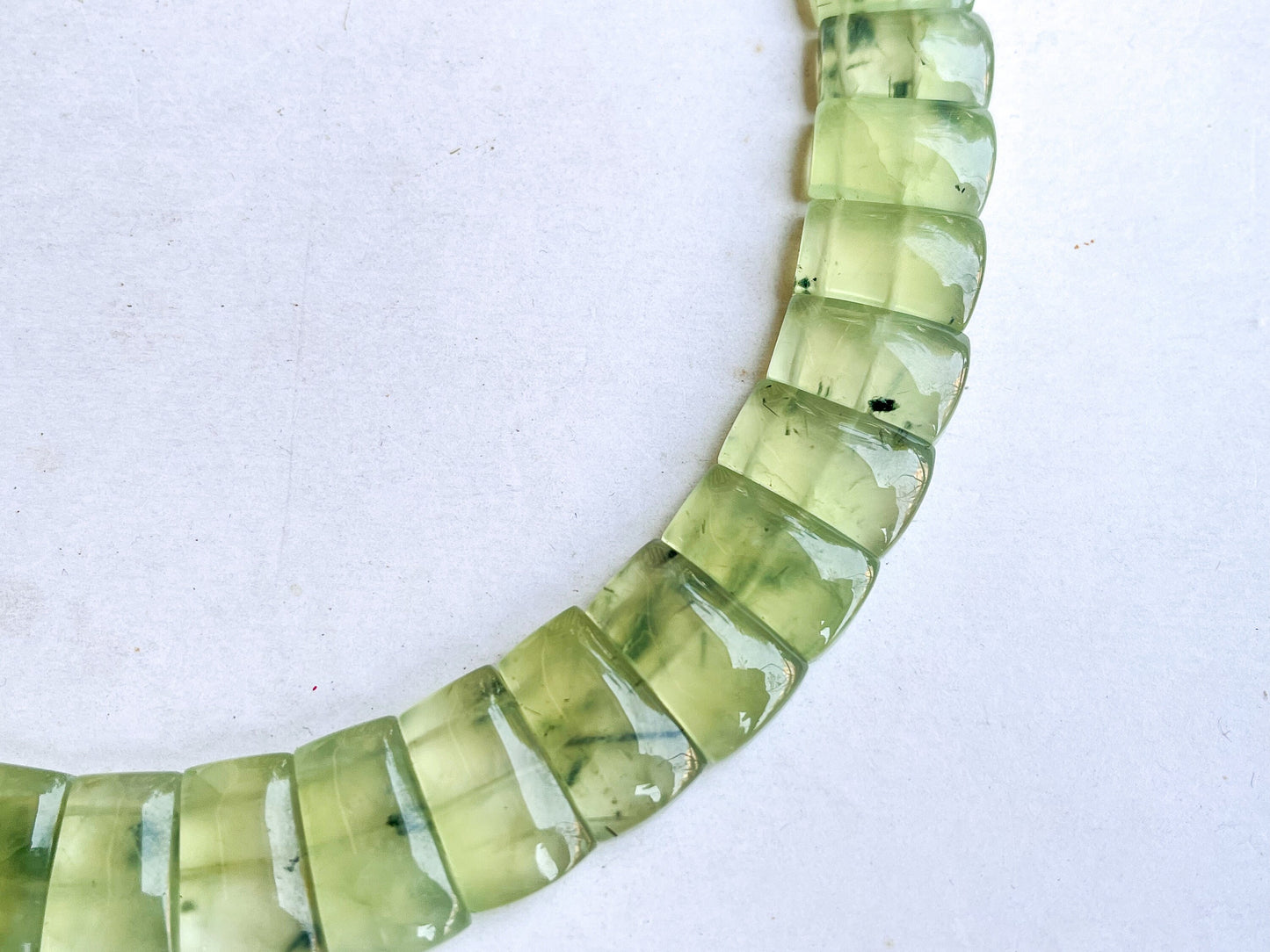 Natural Prehnite Bib Necklace, Cleopatra Egyptian Necklace, Fancy Beach Jewelry, AAA Prehnite Choker  Necklace, Prehnite Necklace