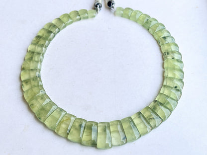 Natural Prehnite Bib Necklace, Cleopatra Egyptian Necklace, Fancy Beach Jewelry, AAA Prehnite Choker  Necklace, Prehnite Necklace