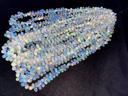 Ethiopian Opal Faceted Teardrops - Beadsforyourjewelry