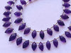 Amethyst Rice Shape Faceted Drops, 23 Pieces | 6x11mm to 7x14mm - Beadsforyourjewelry