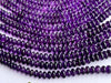 Top Quality African Amethyst Smooth Rondelle Beads - Beadsforyourjewelry